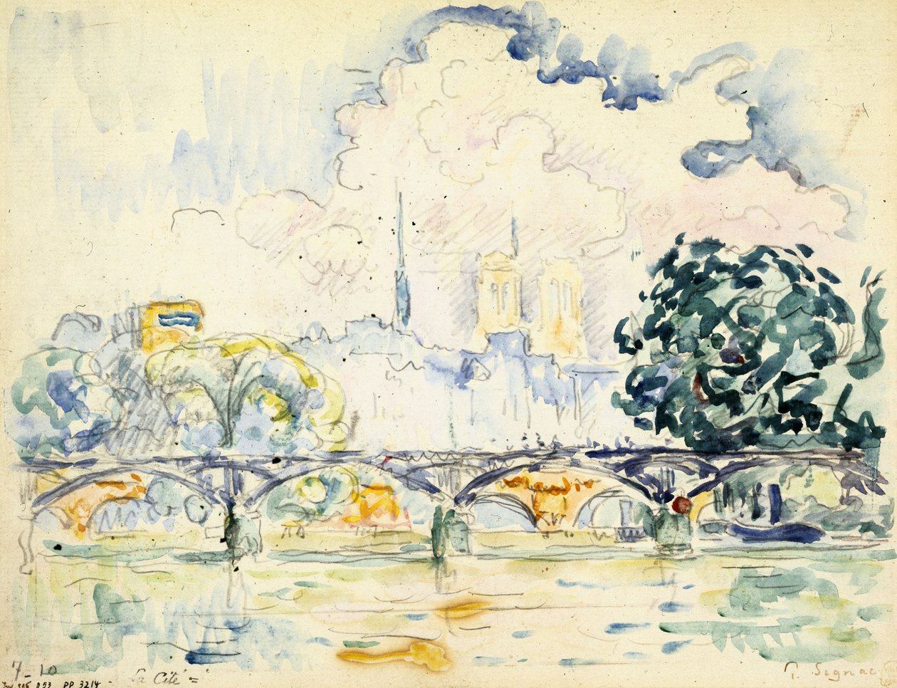 The Pont des Arts by Paul Signac