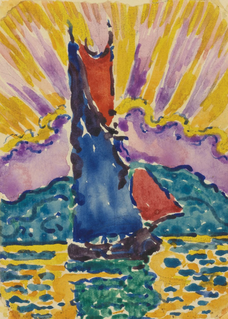 Sunset Fan by Paul Signac: Premium art reproduction
