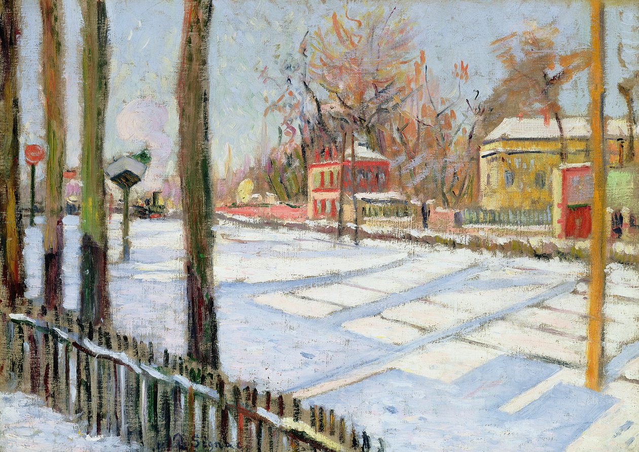 The Snow, Bois, 1886 by Paul Signac