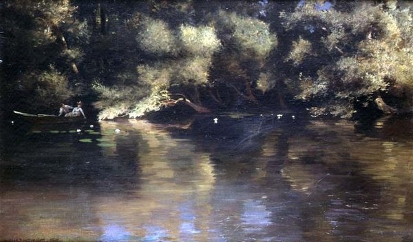 On The River by Paul Wilhelm Keller-Reutlingen