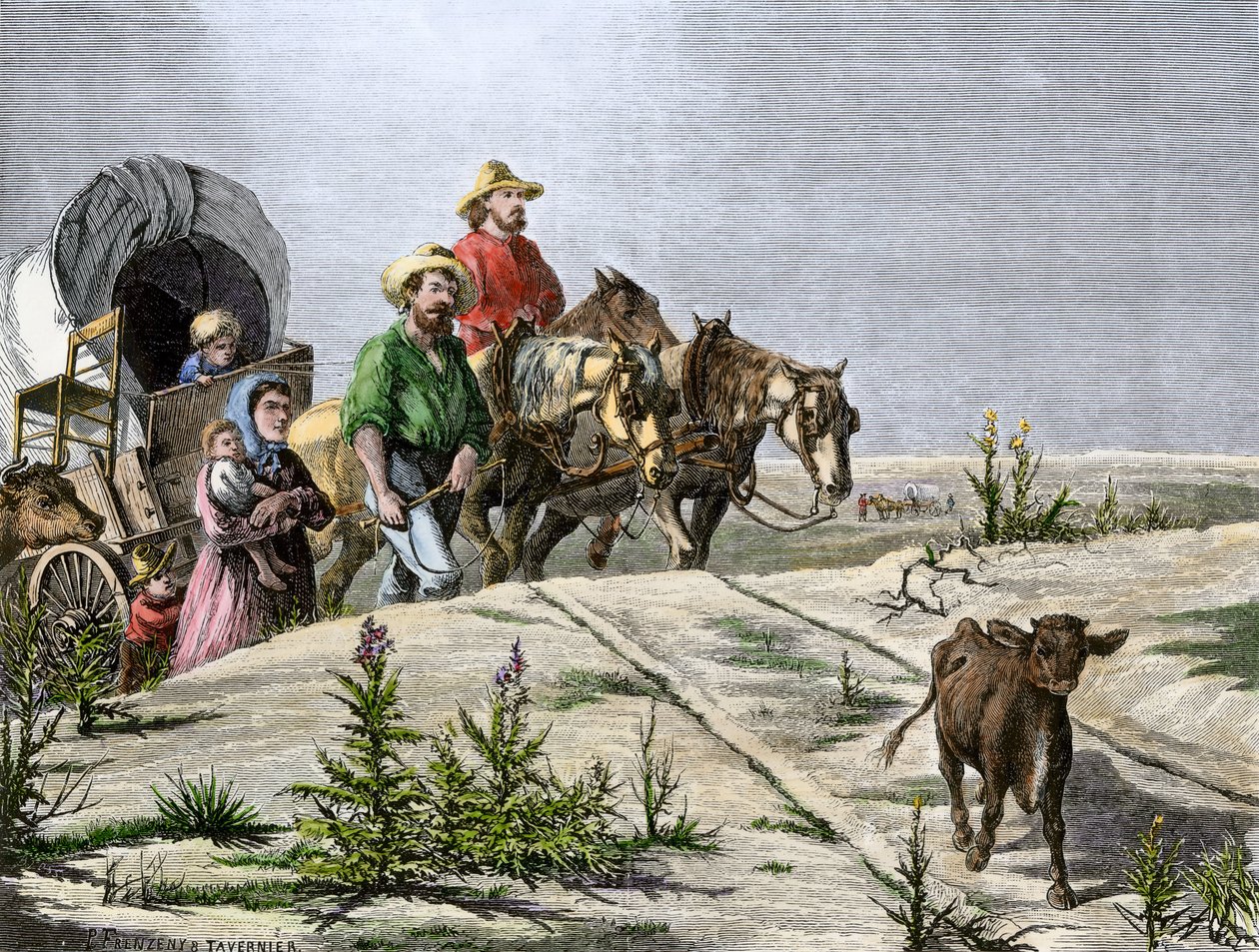 History of the West Conquete settlers: American pioneers. 