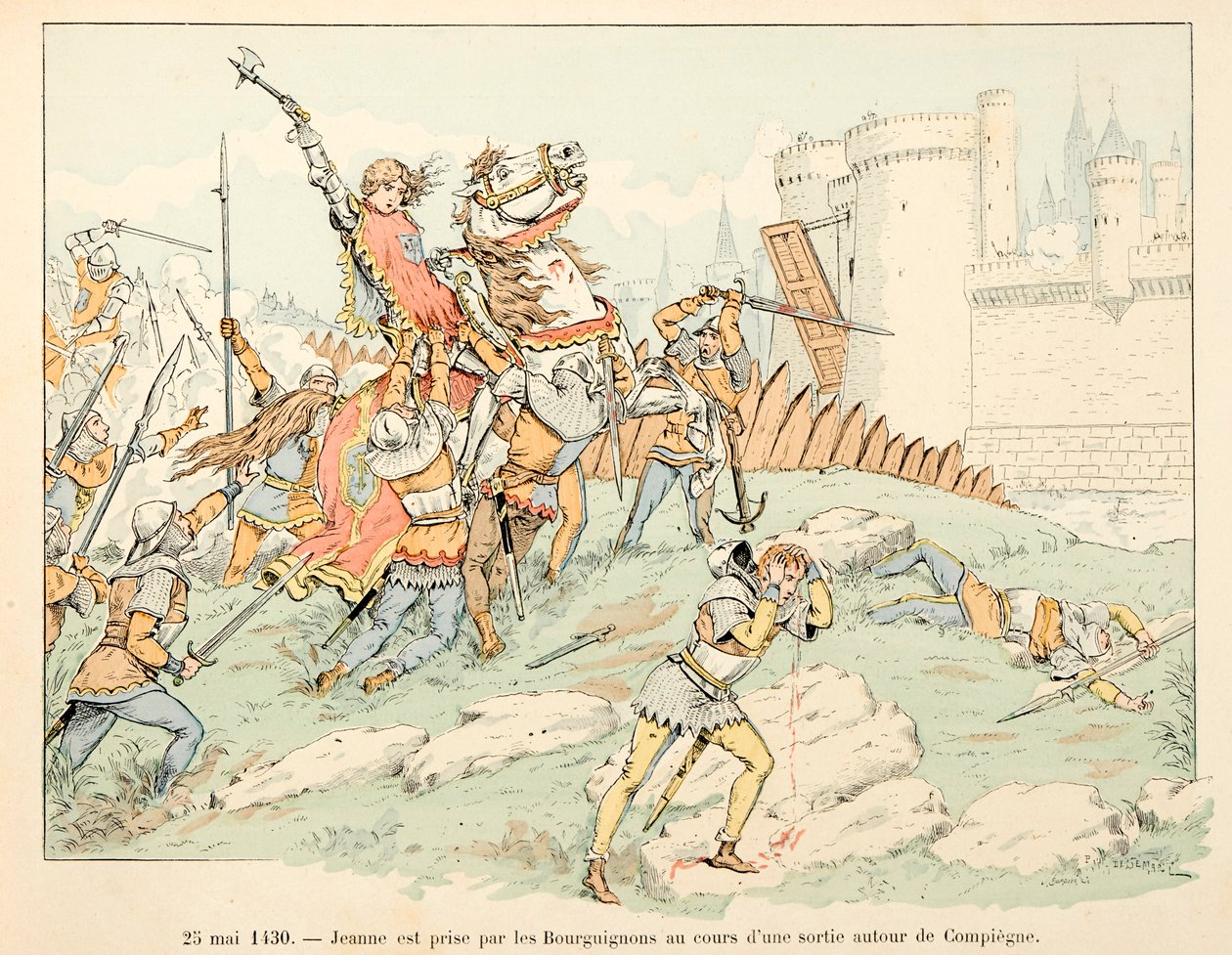 Illustration taken from the book Jeanne d