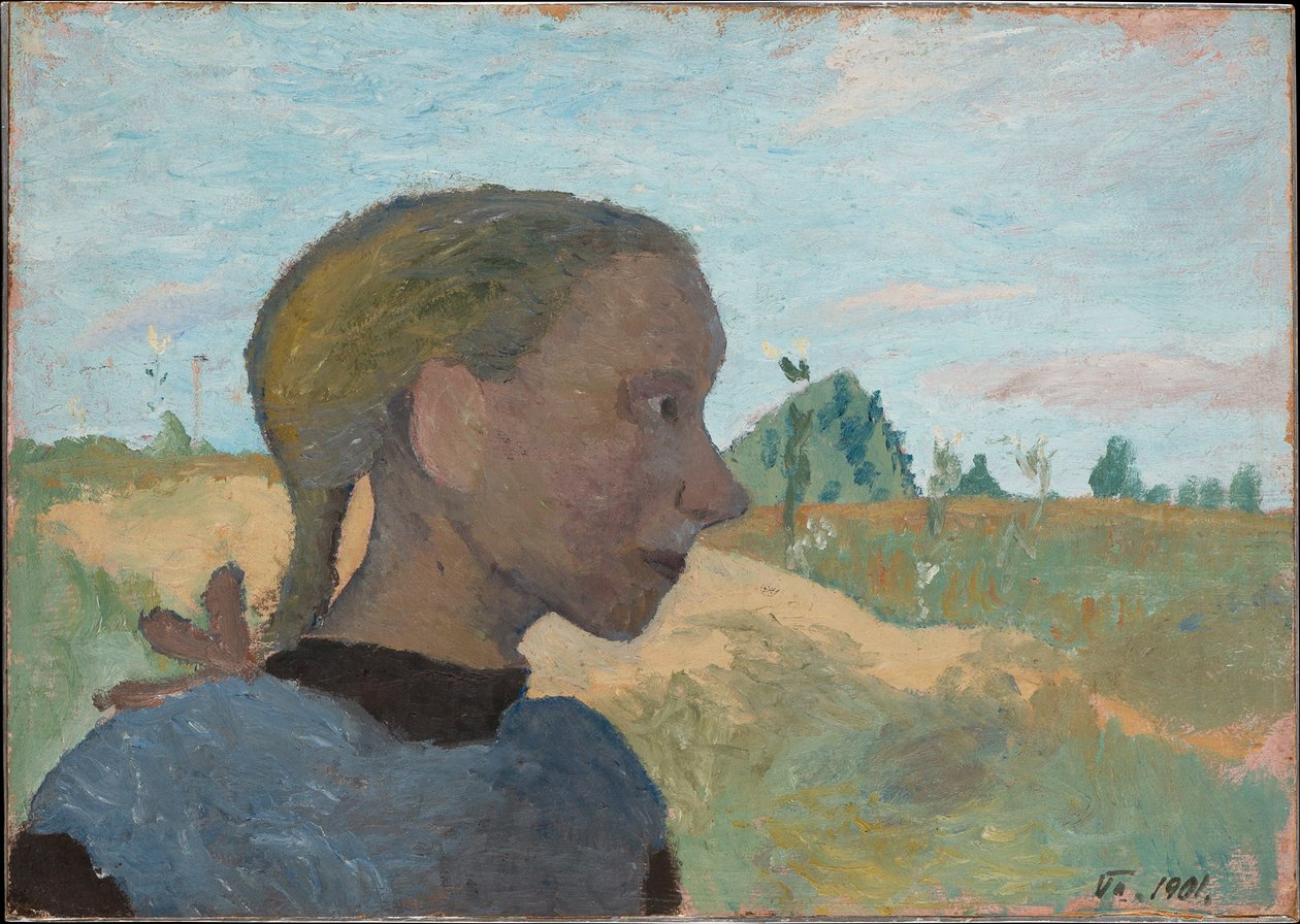 Portrait of a Girl by Paula Modersohn-Becker