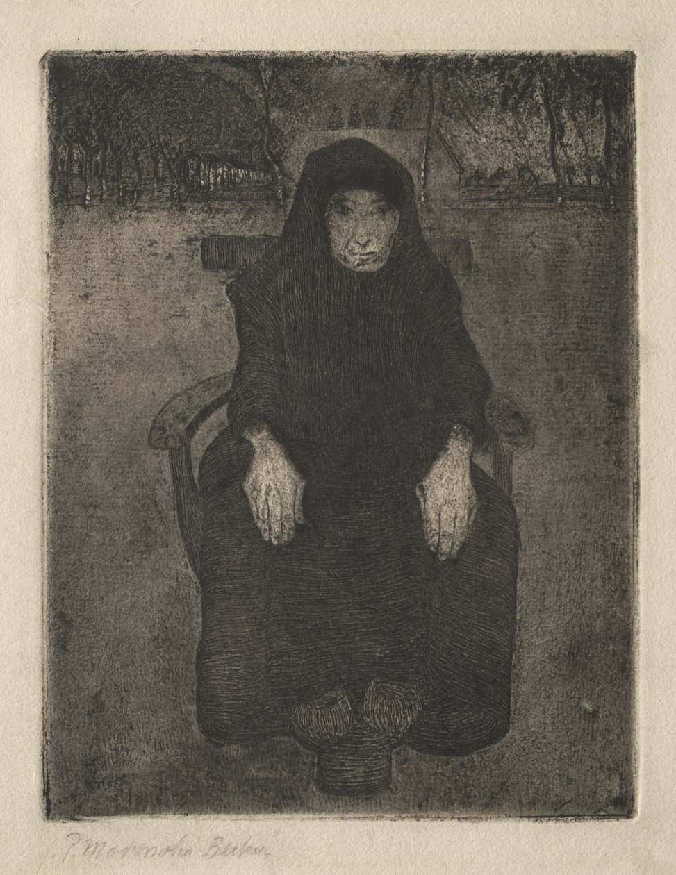 Seated Old Woman by Paula Modersohn-Becker
