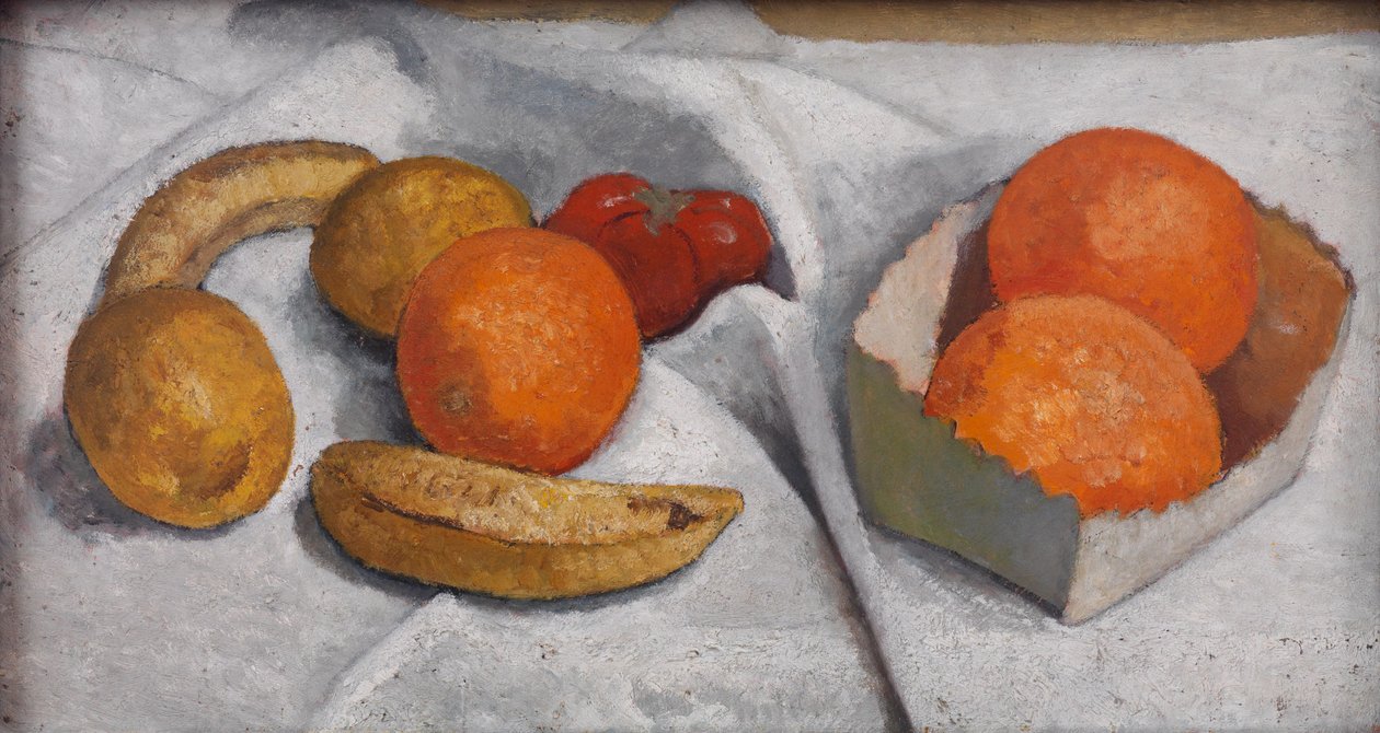 Still Life with Oranges, Bananas, Lemons and Tomato by Paula Modersohn-Becker