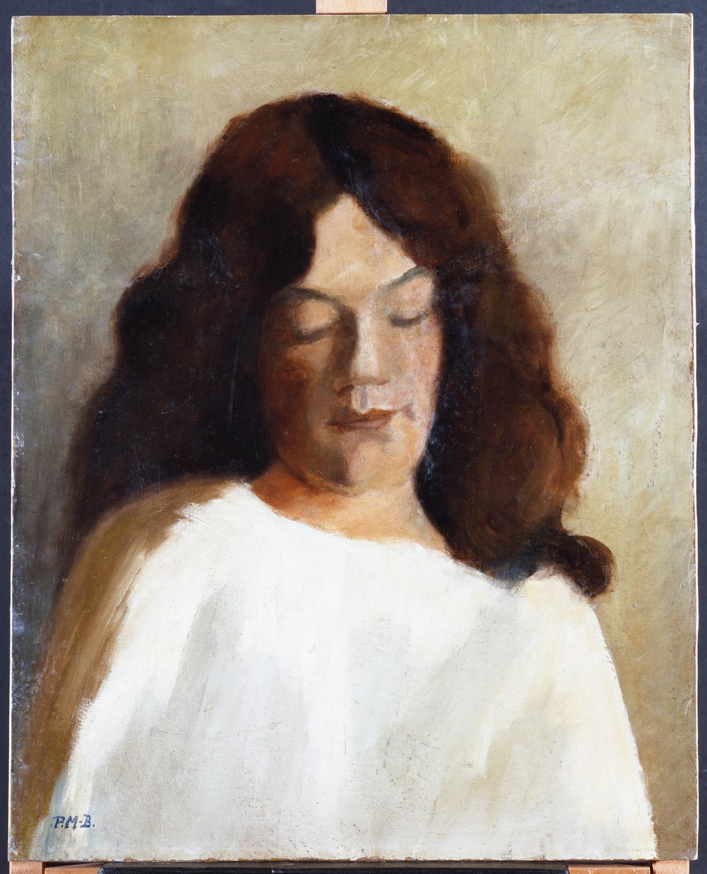 Young Woman with her Hair Down by Paula Modersohn Becker
