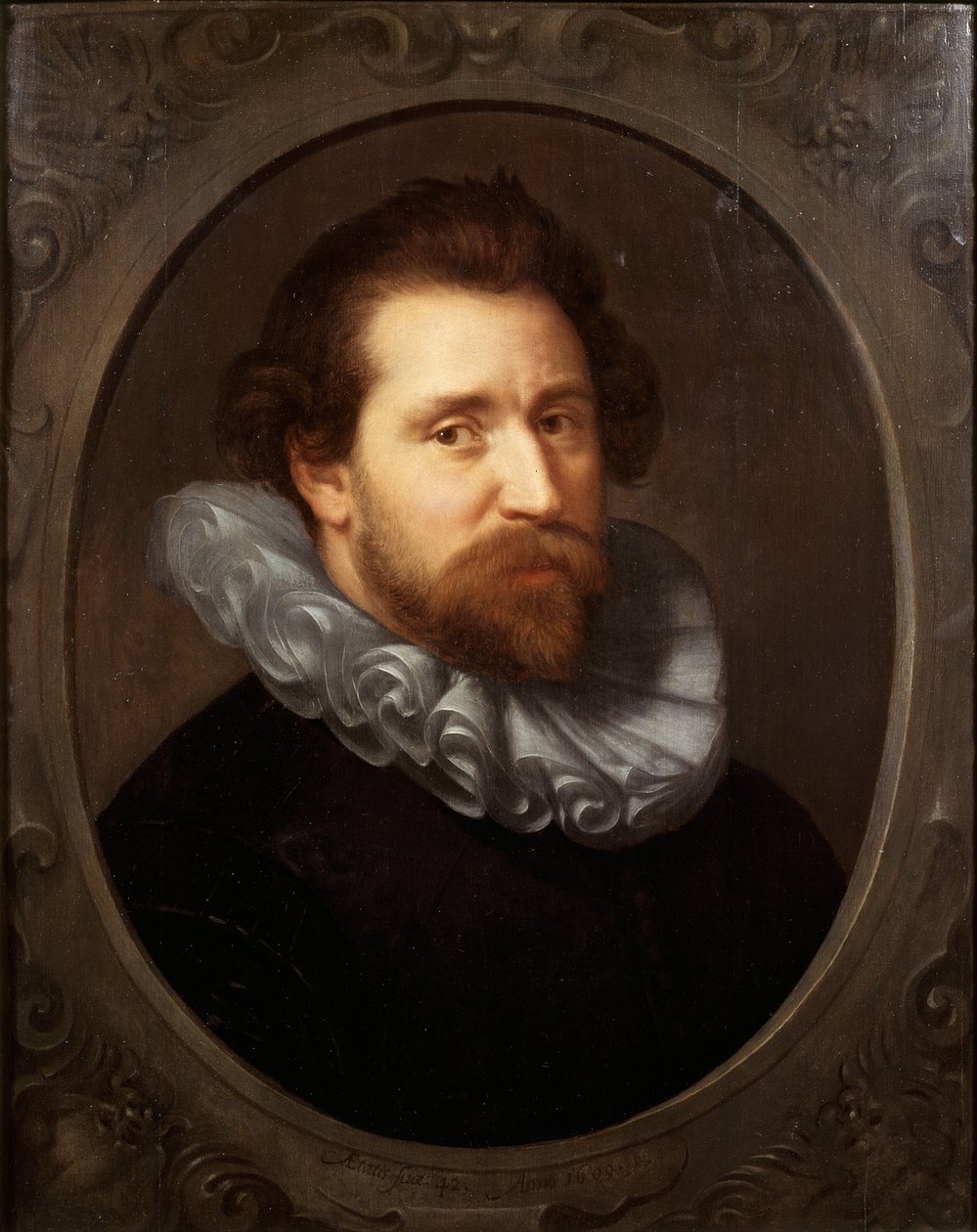Portrait of Abraham Bloemaert 1566-1651, 1609 by Paulus Moreelse