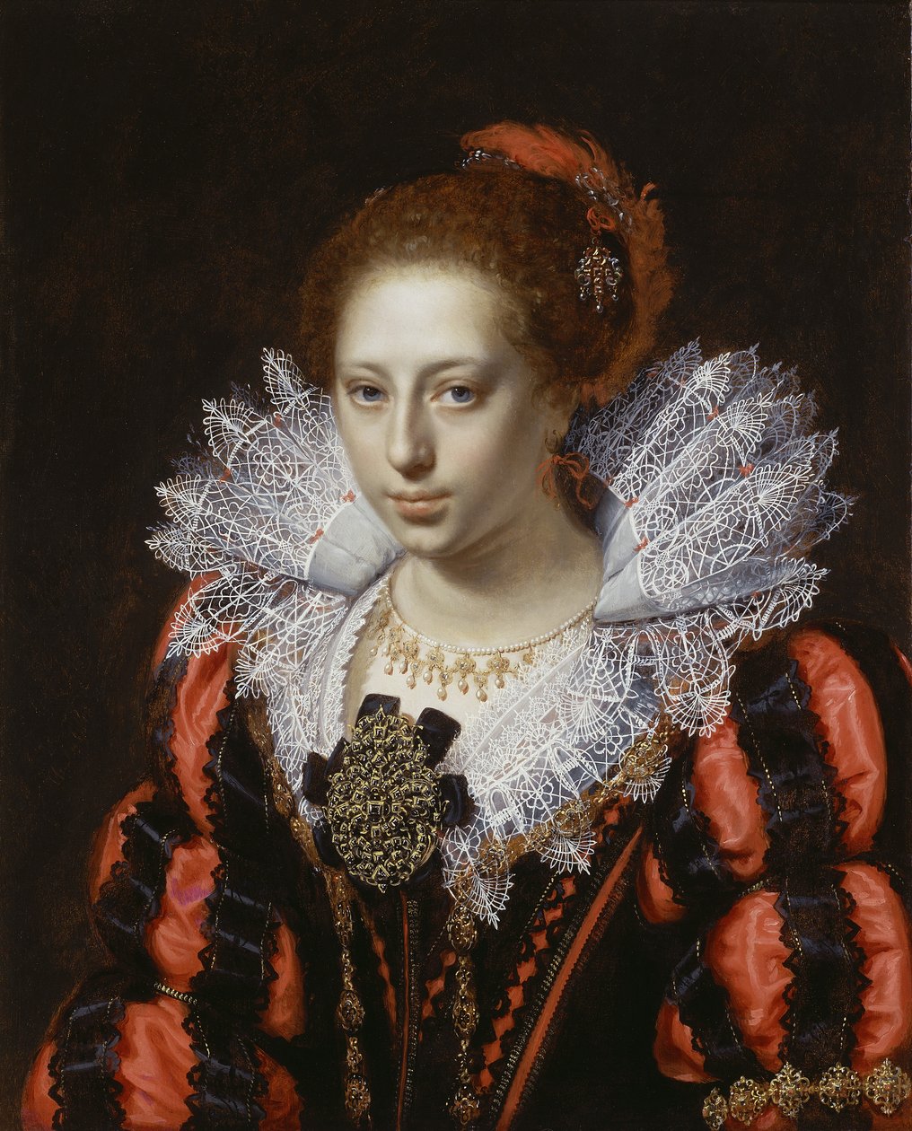 Portrait of a Young Lady, c.1620 by Paulus Moreelse