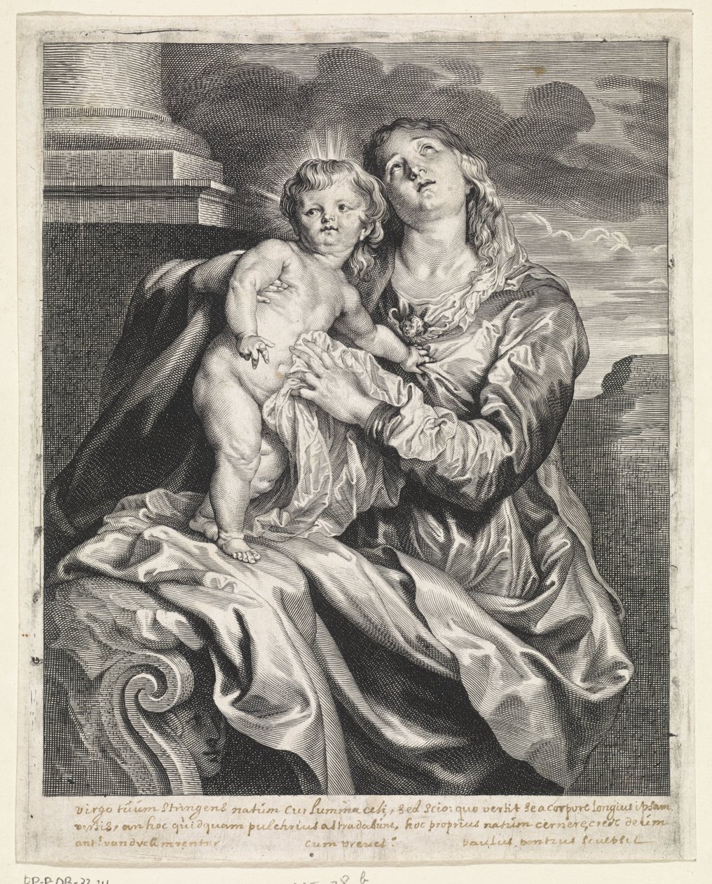 Mary with the Christ Child by Paulus Pontius