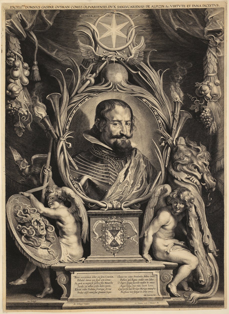 Portrait of Gaspar de Guzmán, Count of Olivares by Paulus Pontius