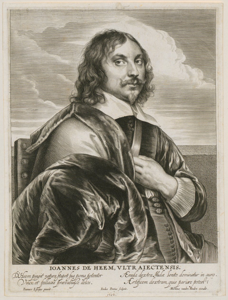 Portrait of Johannes de Heem by Paulus Pontius