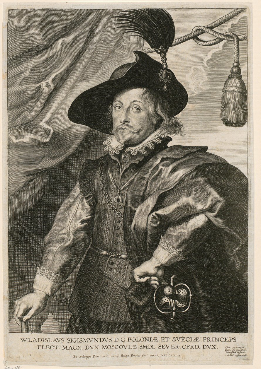 Portrait of Vladislaus IV Vasa, Prince of Poland and Sweden by Paulus Pontius