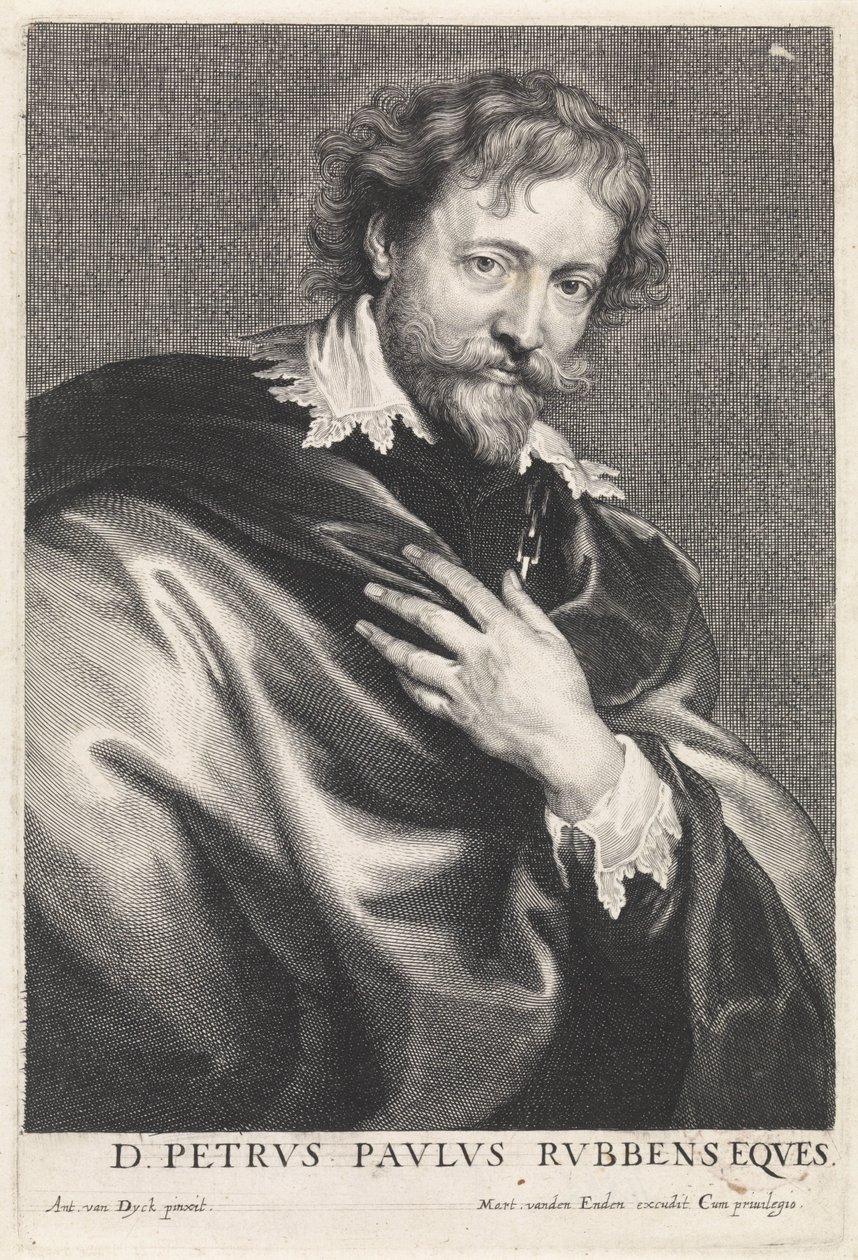 Portrait of the Painter Peter Paul Rubens by Paulus Pontius