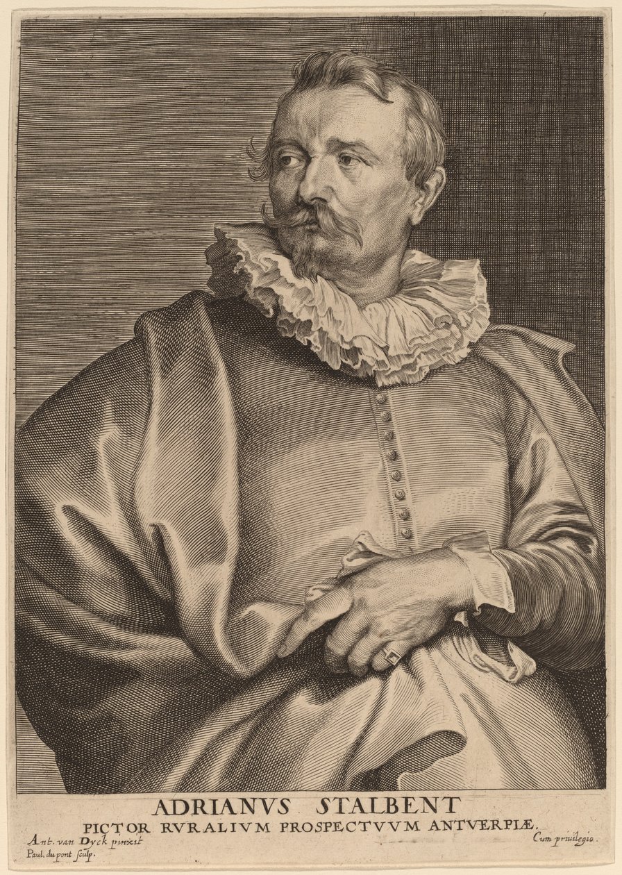 Adriaen van Stalbemt by Paulus Pontius after Sir Anthony van Dyck