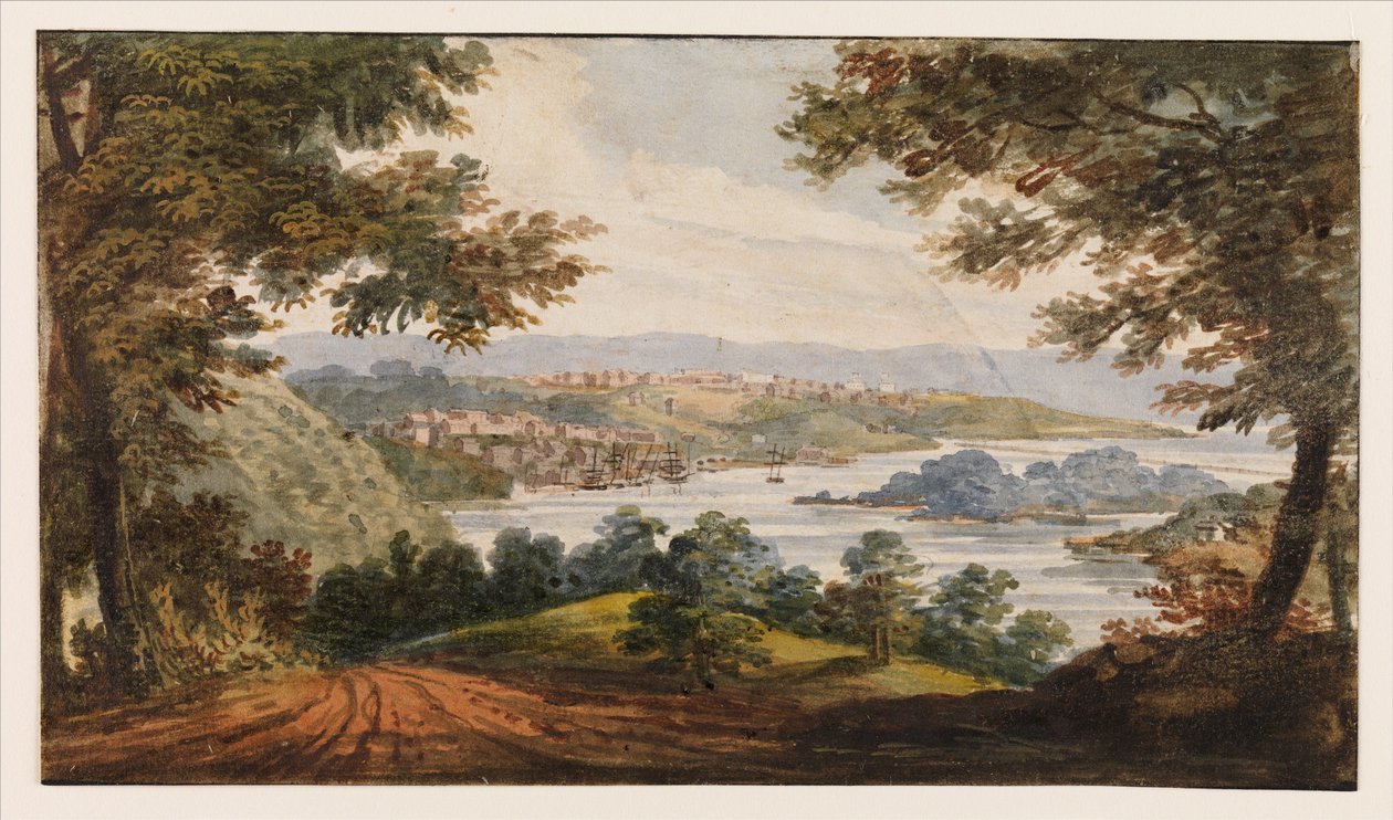 Washington and Georgetown from the Alexandria Road by Pavel Petrovich Svinin