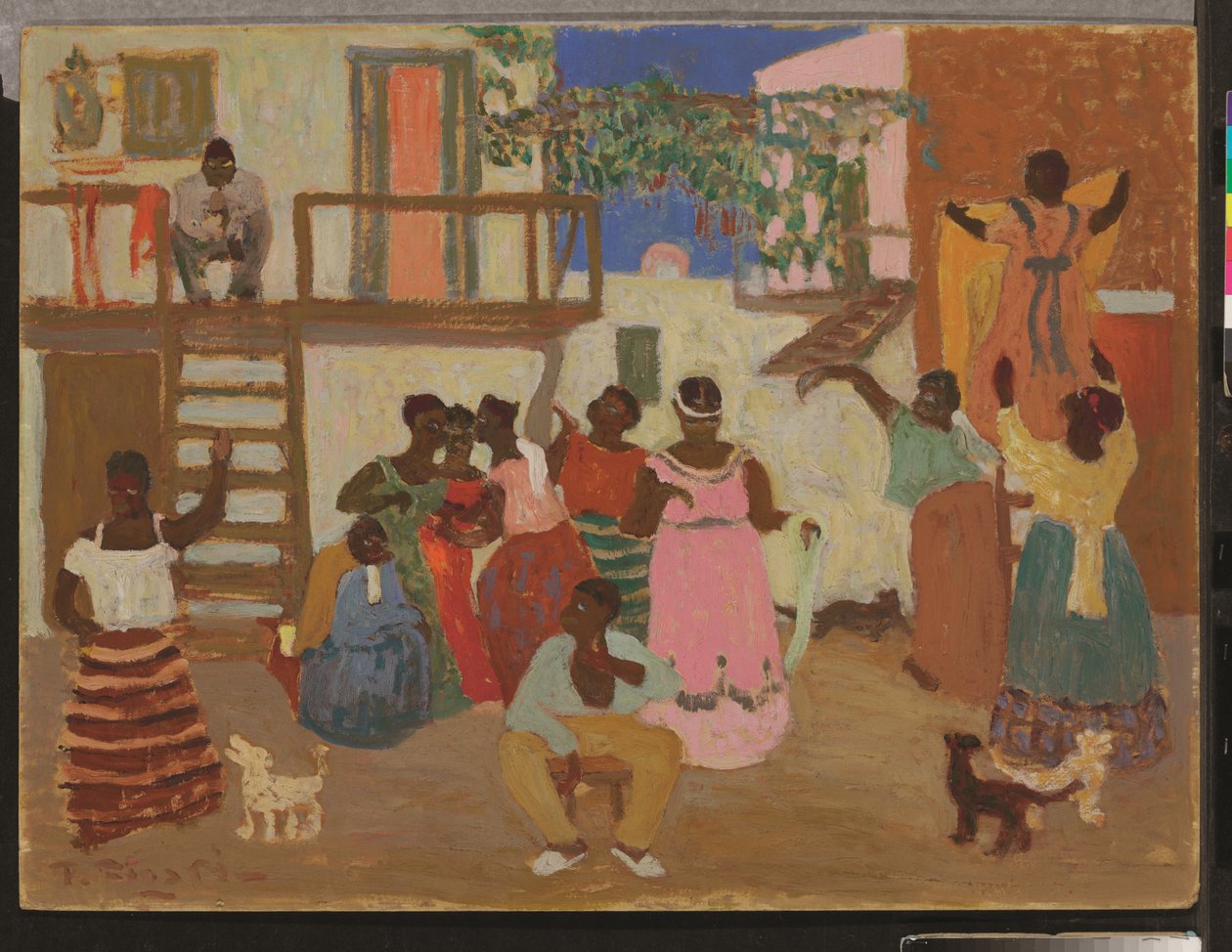 Preparando el candombe (Decoration), c. 1935 by Pedro Figari