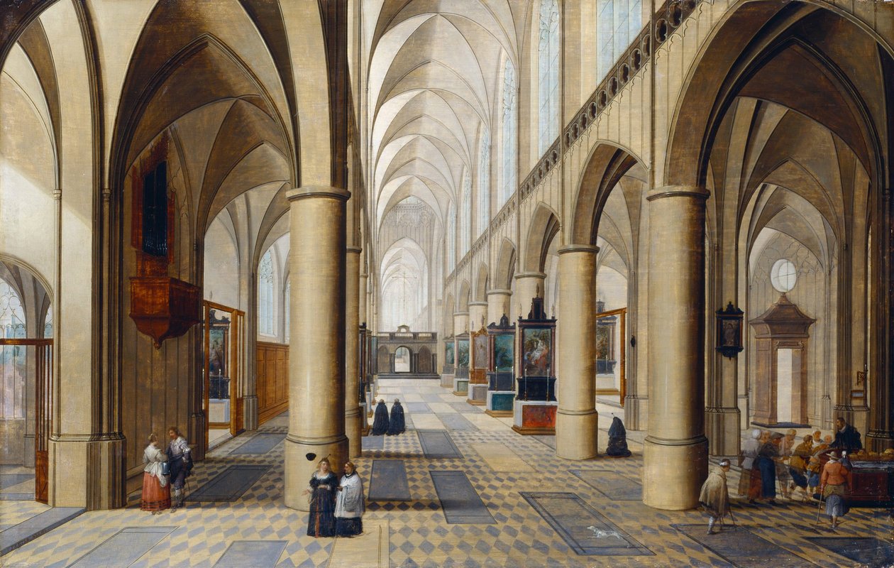 Interior of a Gothic Church by Pieter the Elder Neeffs