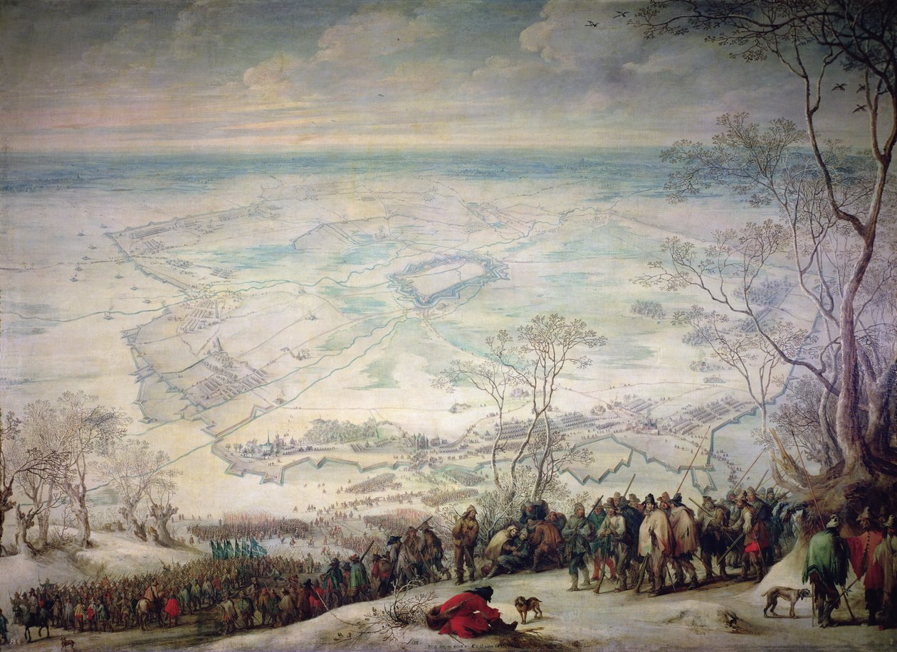 Troops at the Siege of Aire Sur La Lys by Peeter Snayers