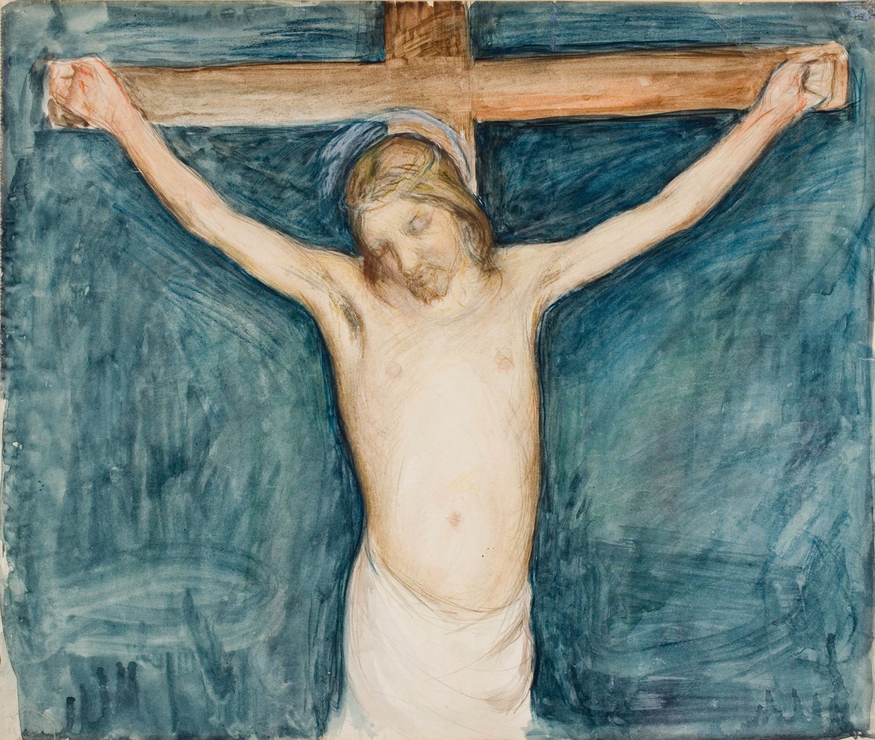 Crucifixion, Sketch for the Altarpiece in the Mikkeli Church by Pekka Halonen