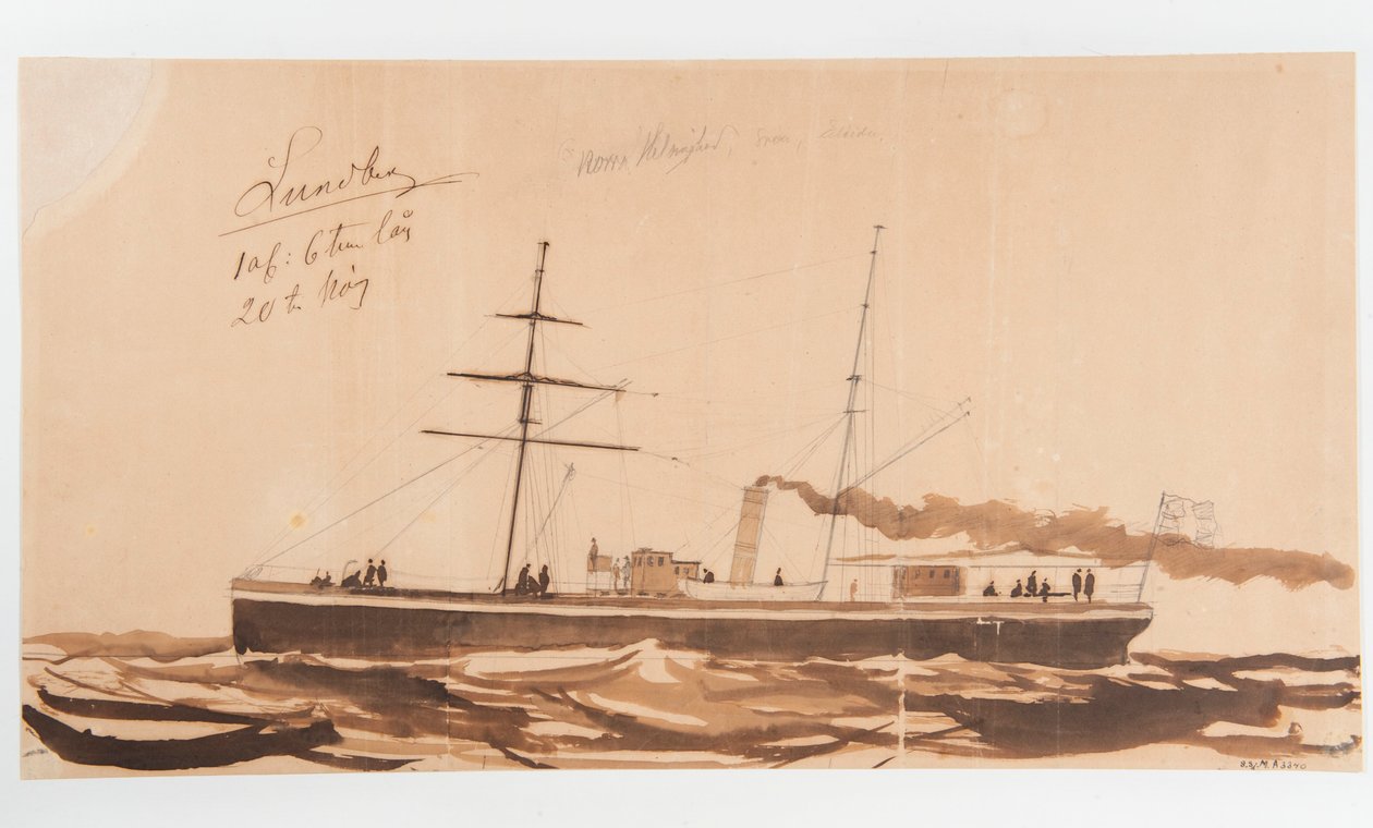 The Steamboat NORRA HELSINGLAND by Per Wilhelm Cedergren