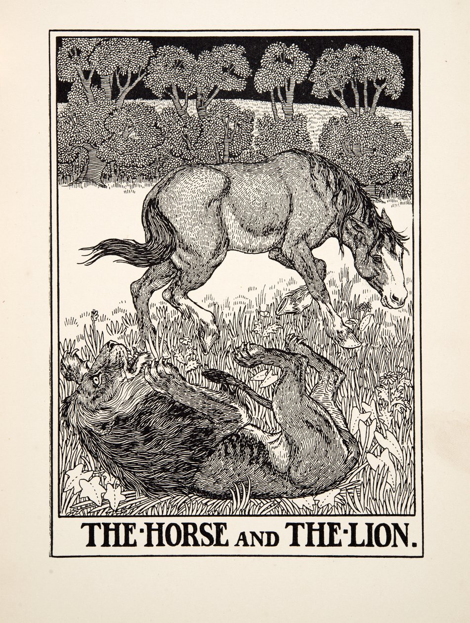 The Horse and the Lion, from A Hundred Fables of Aesop by Percy J. Billingshurst