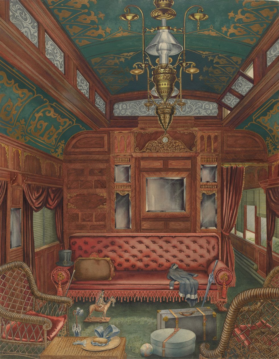 Pullman Coach, c. 1940 by Perkins Harnly