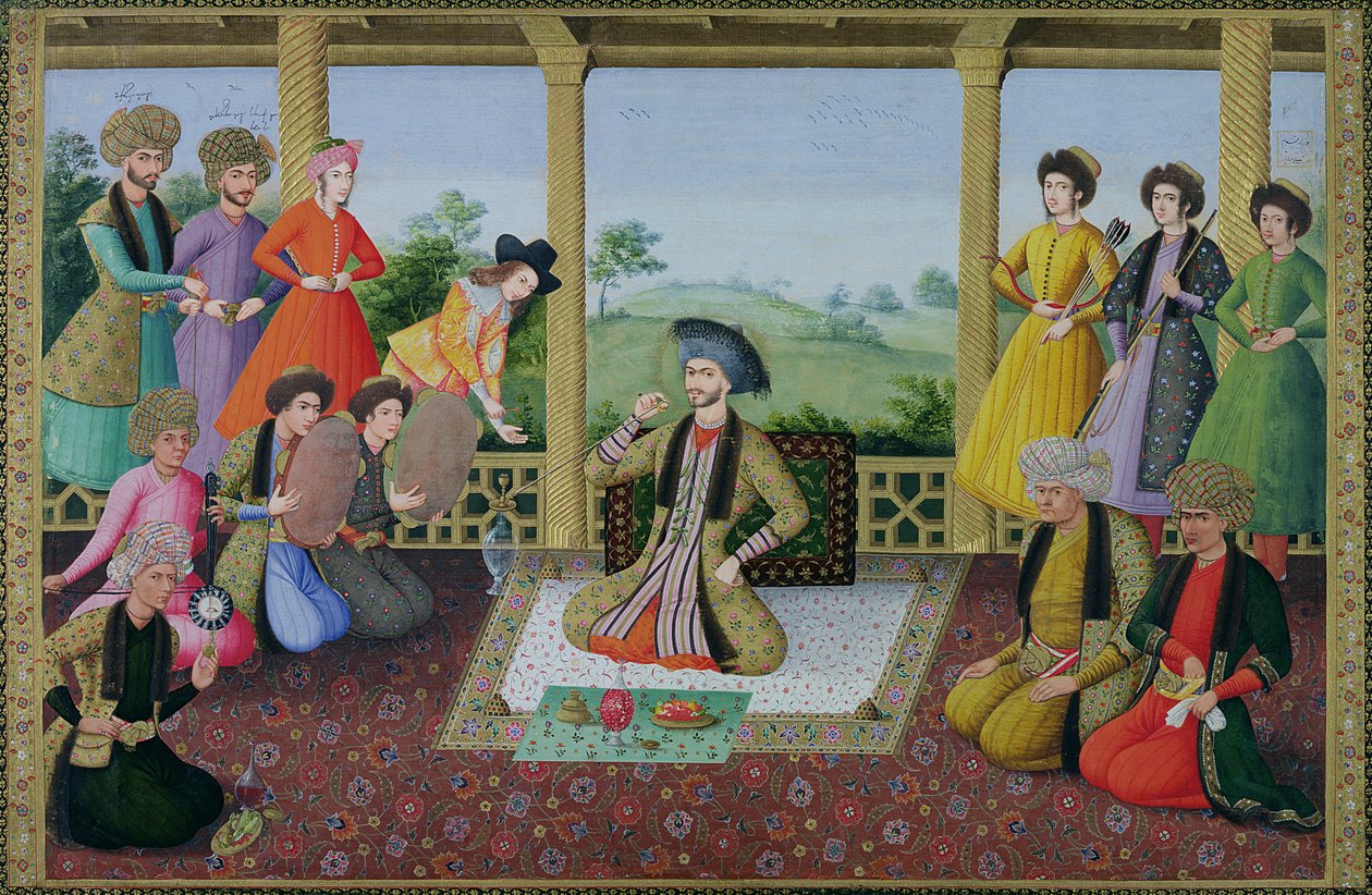 Shah Suleyman II (1641-91) and his courtiers