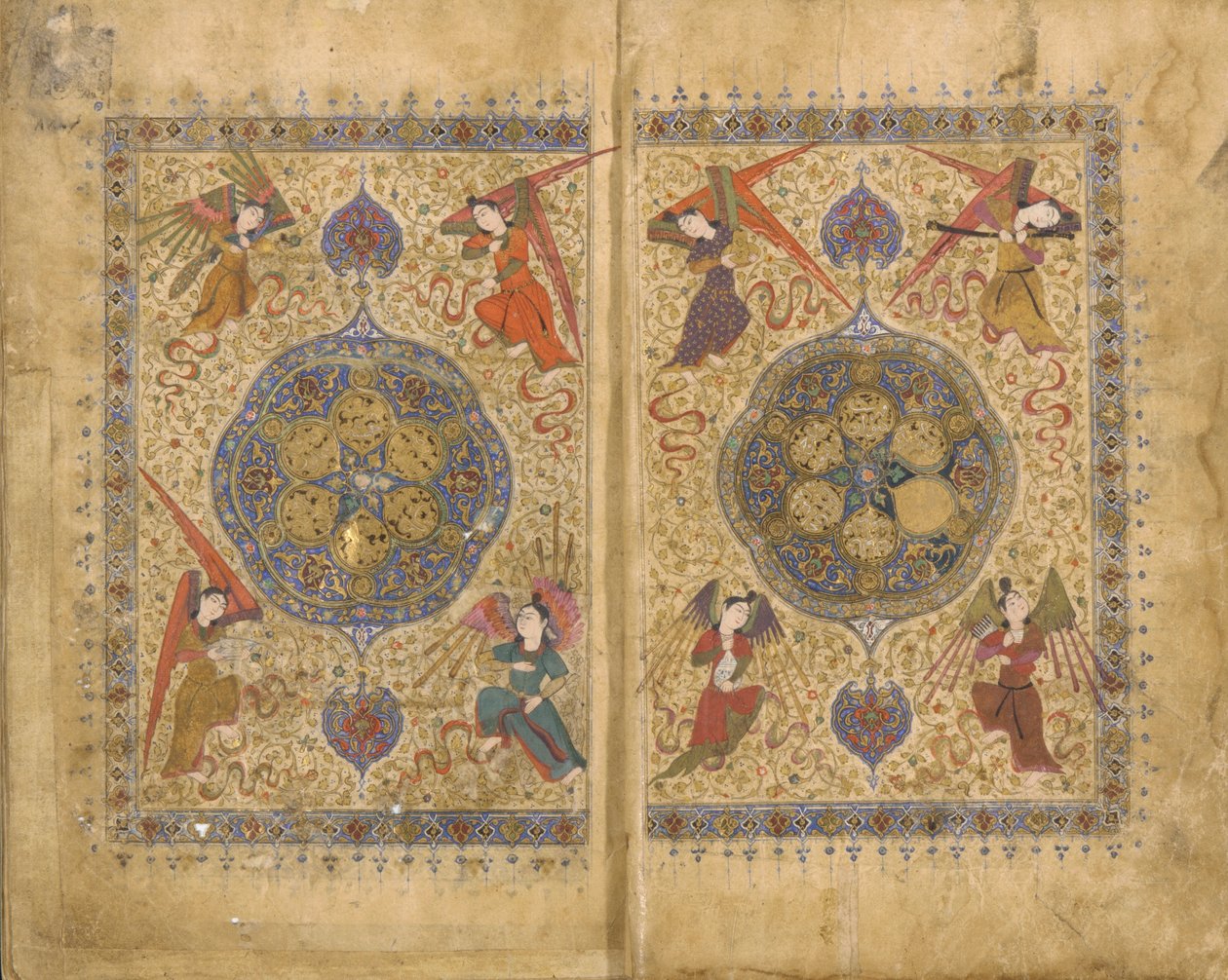 Khamsa (Quintet) by Khwaju Kirmani, Shiraz, Iran, Timurid period, 1437-38 by Persian School