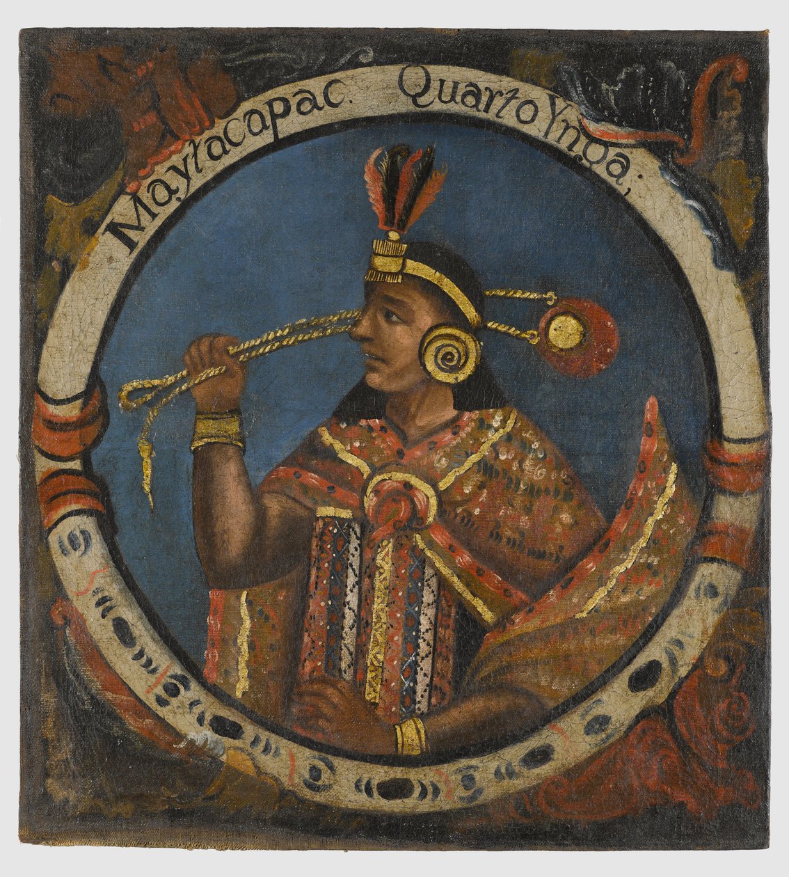 Mayta Capac, Fourth Inca King by Peruvian School
