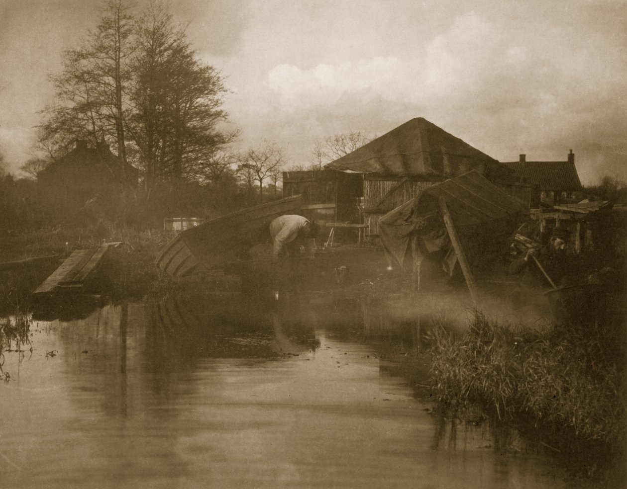 A Norfolk Boat Yard, Life and Landscape on the Norfolk Broads by Peter Emerson und Thomas Goodall