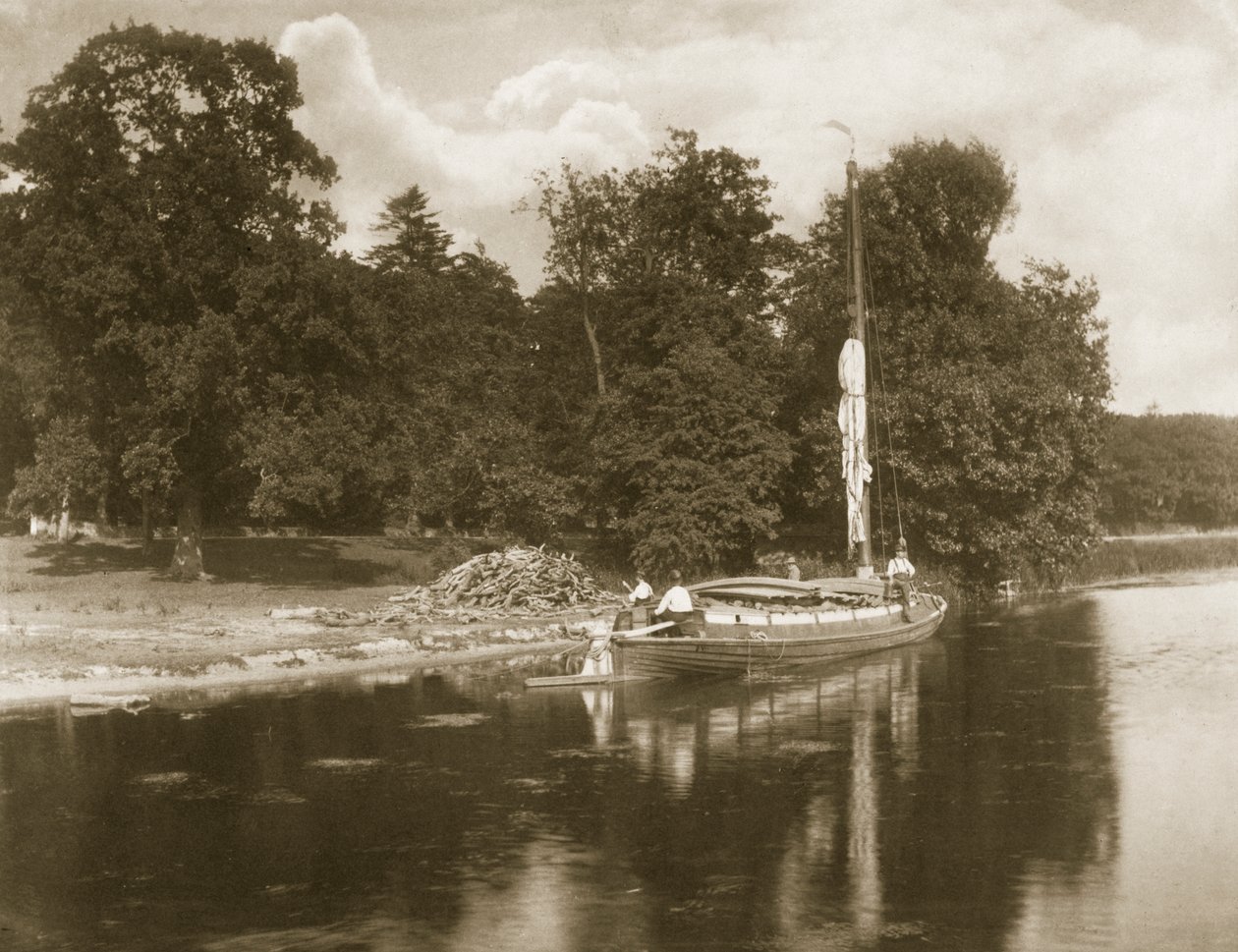 The River Bune at Coltshall, Life and Landscape on the Norfolk Broads, c.1886 by Peter Emerson und Thomas Goodall