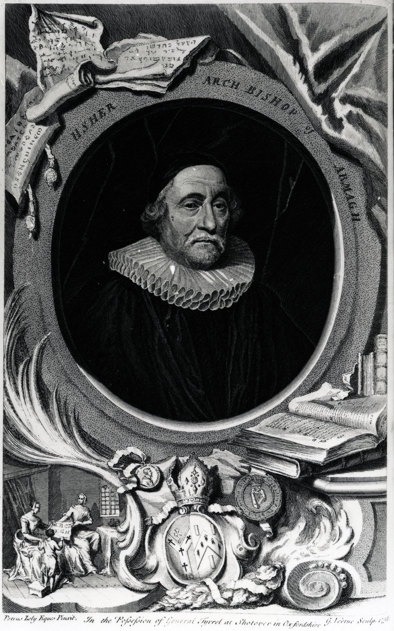 James Ussher (engraved by George Vertue, 1738) by Peter Lely