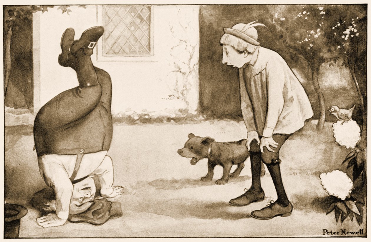 'Old Father William Standing on His Head', Illustration for Lewis ...