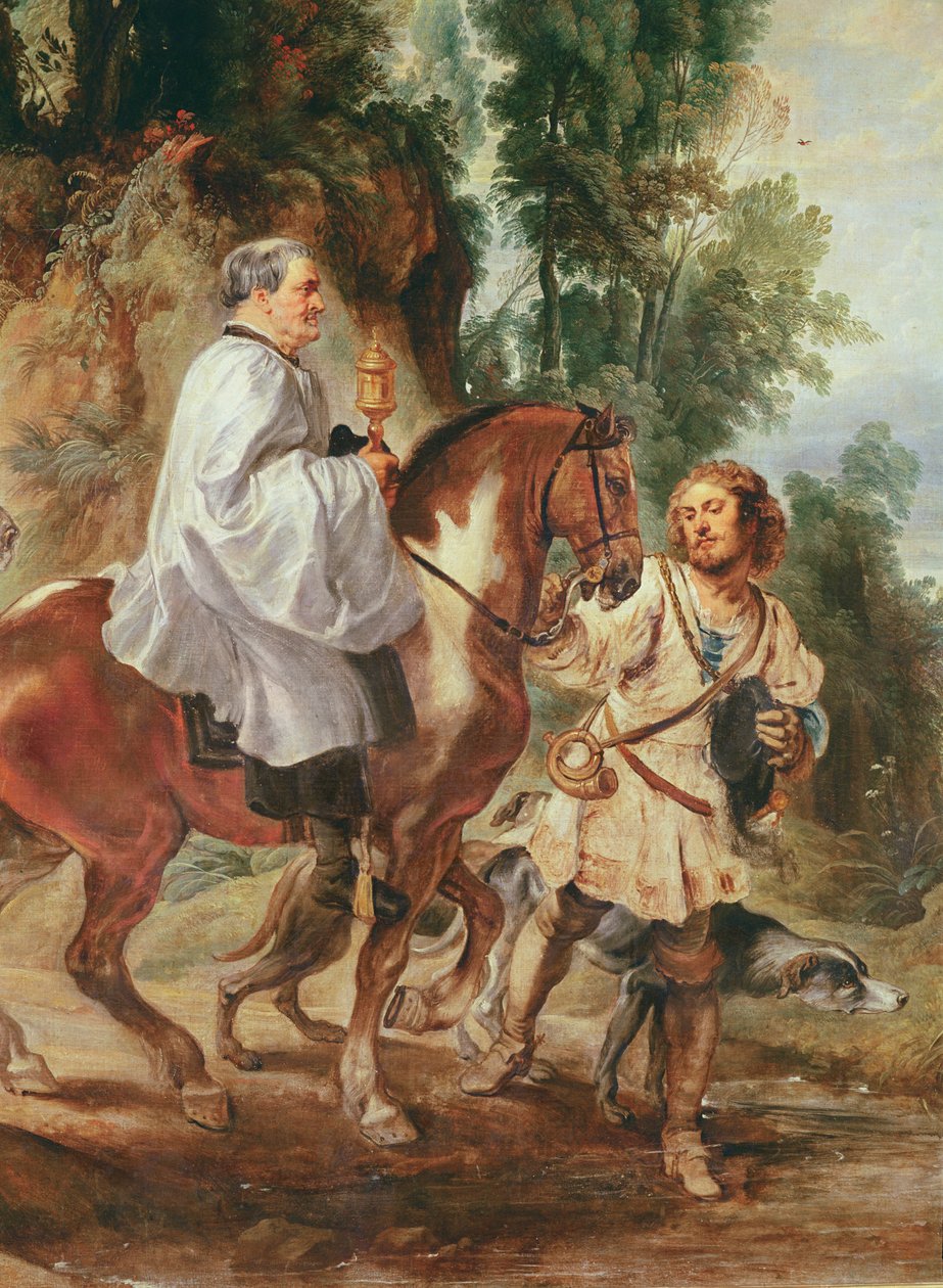 Priest Carrying the Eucharist to a Dying Person by Peter Paul Rubens