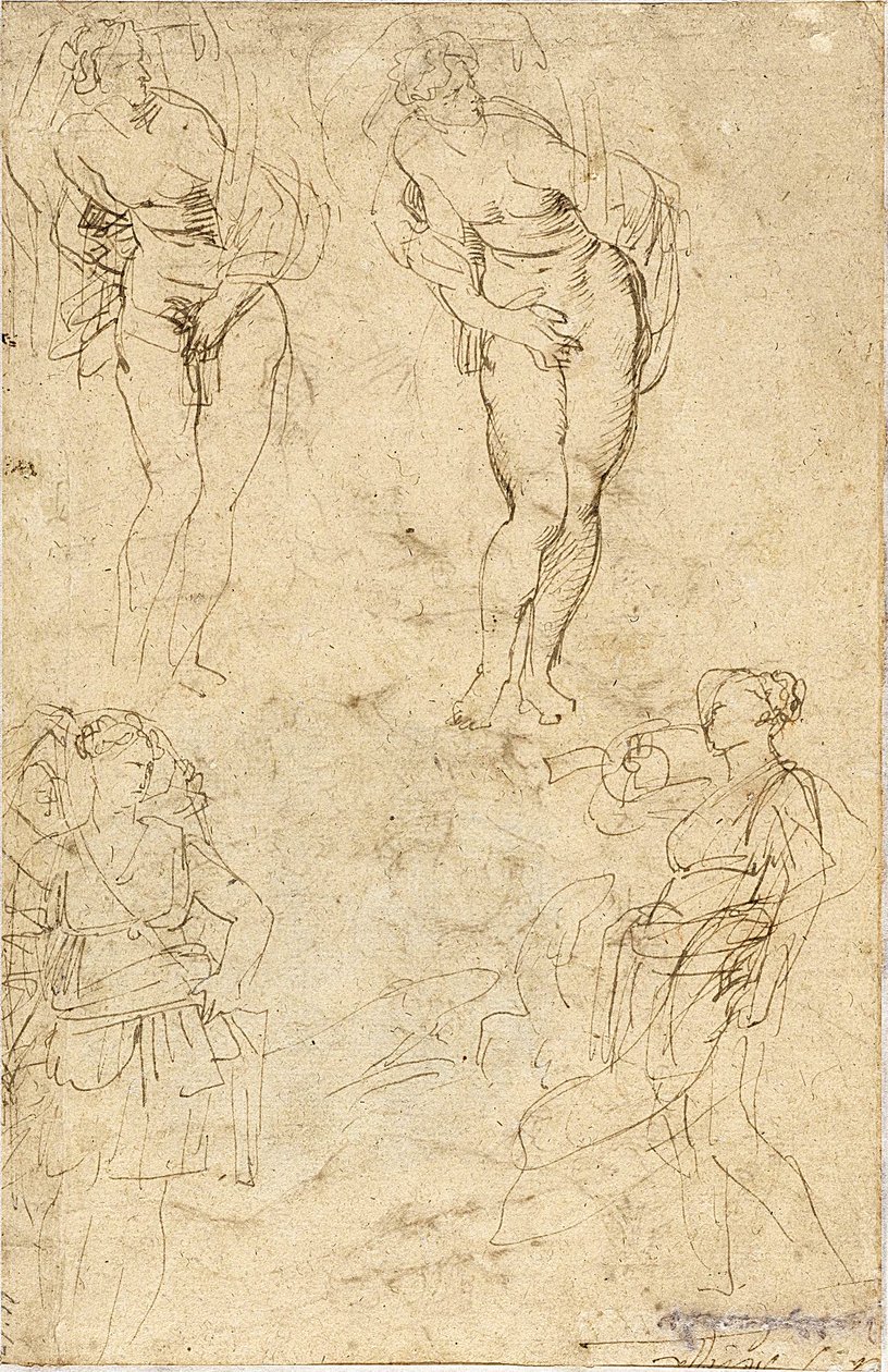 Sketches of the Daughters of Cecrops by Peter Paul Rubens