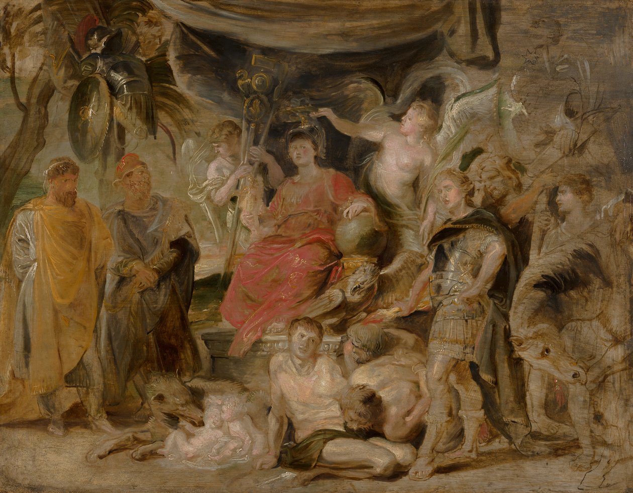 The Triumph of Rome: The Youthful Emperor Constantine Honouring Rome, c.1622-23 by Peter Paul Rubens