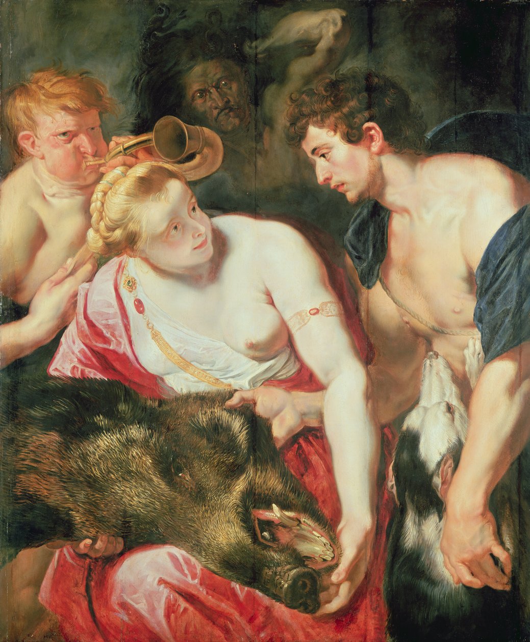 Meleager and Atalanta by Peter Paul studio of Rubens
