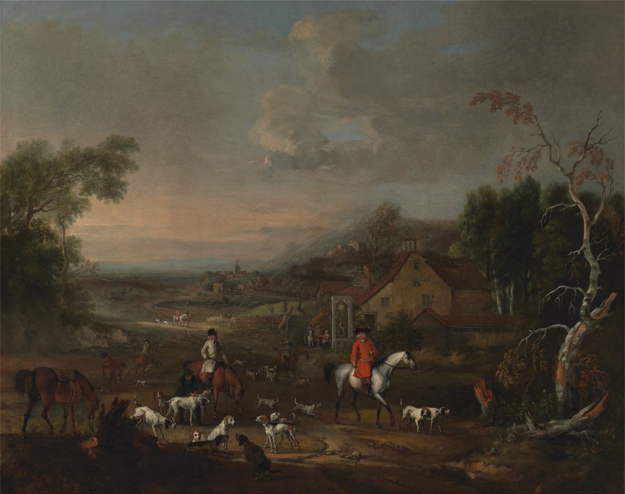 The Reverend Jemmet Browne at a Meet of Foxhounds by Peter Tillemans