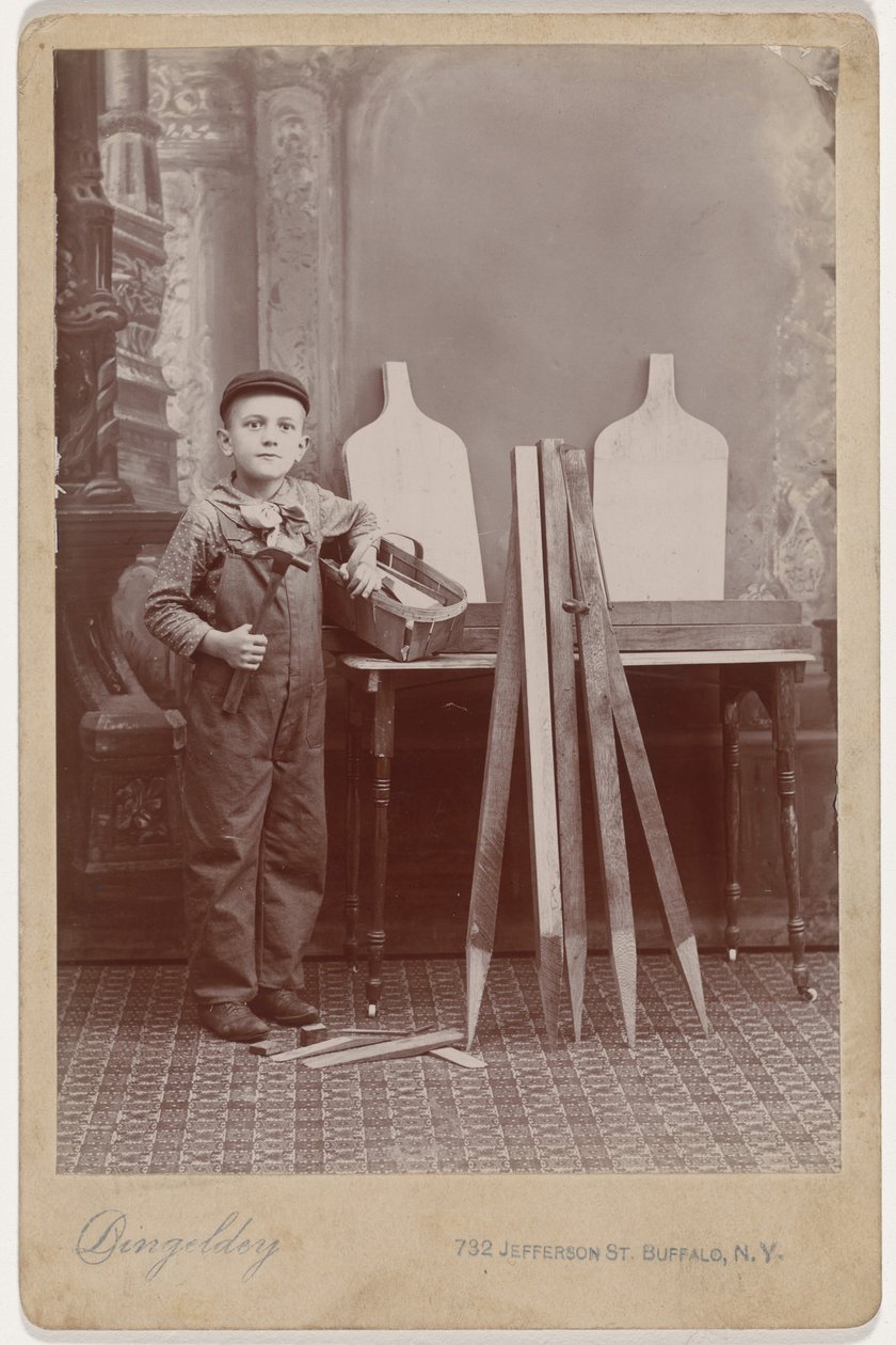 Portrait of a Carpenter Helper, c. 1900 by Peter Dingeldey