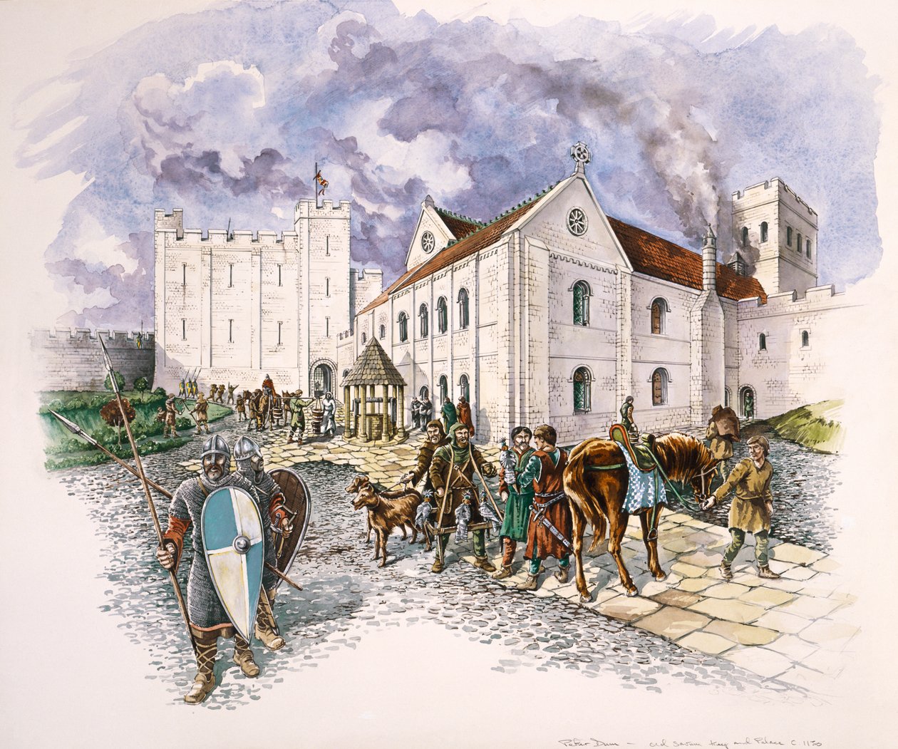 Keep and Palace, Old Sarum, Wiltshire by Peter Dunn