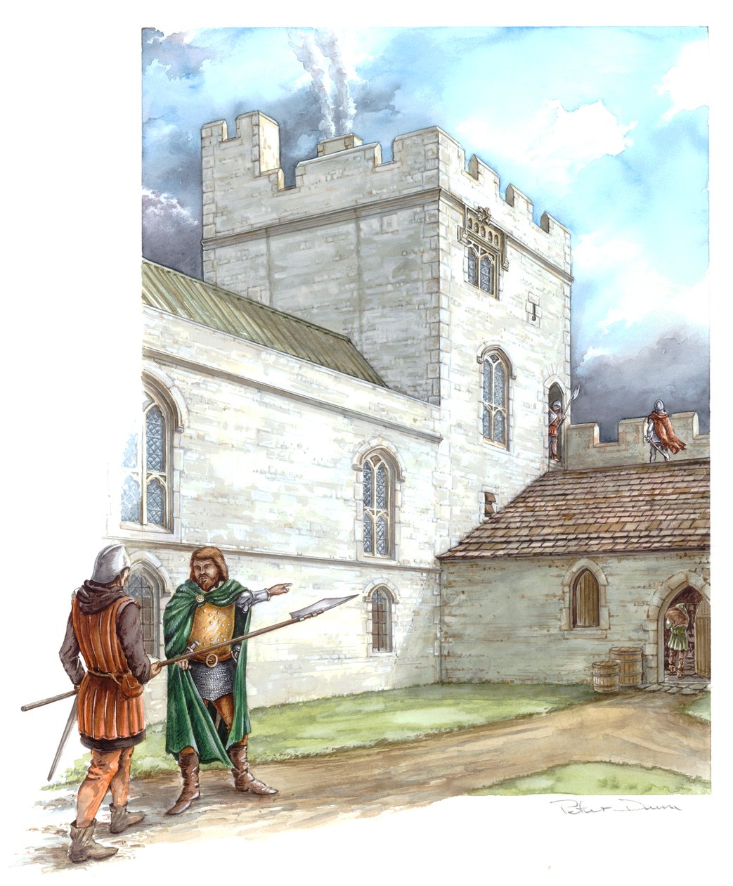 Portchester Castle by Peter Dunn