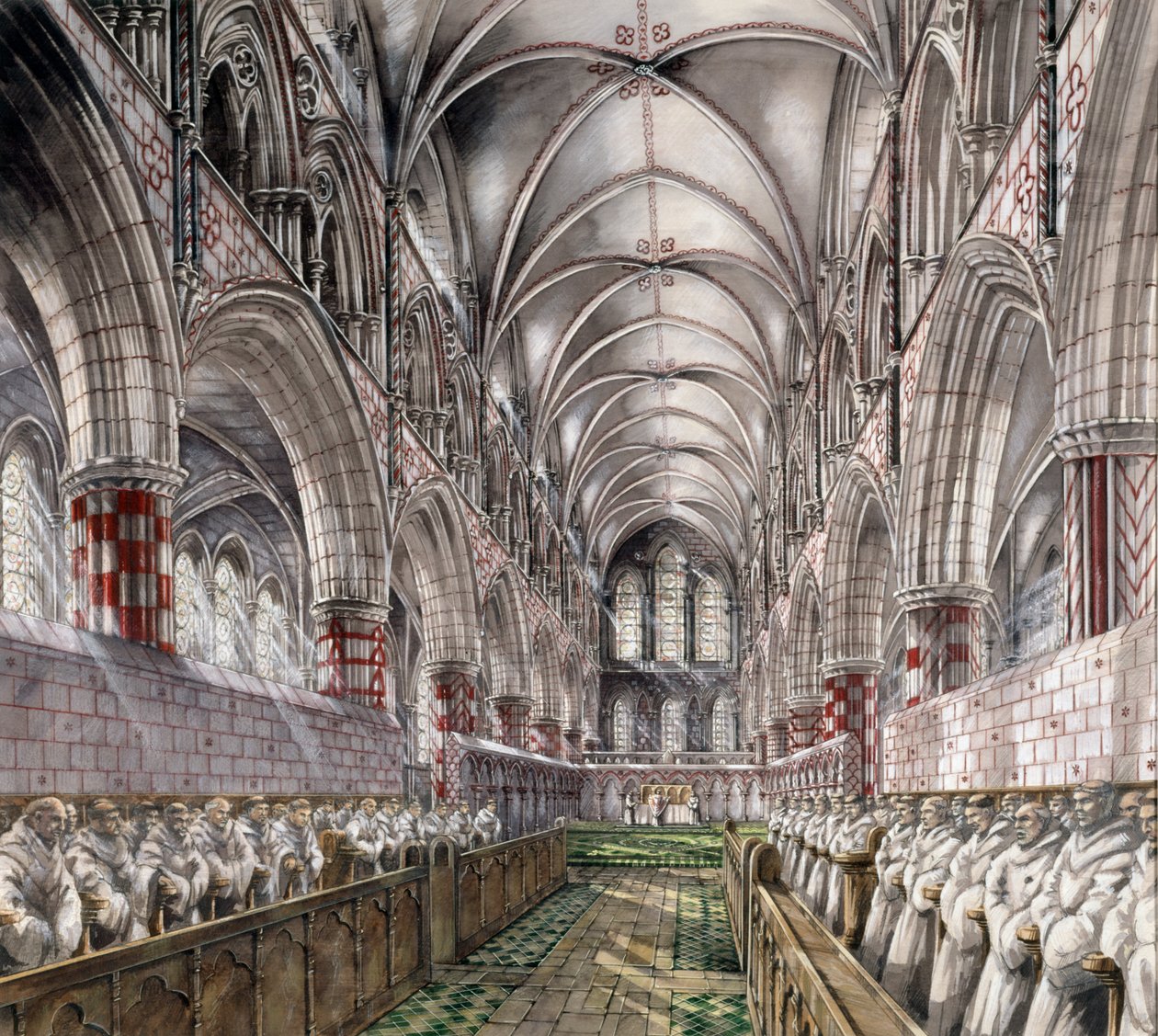 Rievaulx Abbey, 13th century by Peter Dunn