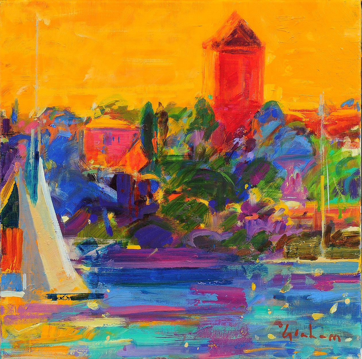 Bay of Cannes by Peter Graham (Contemporary)