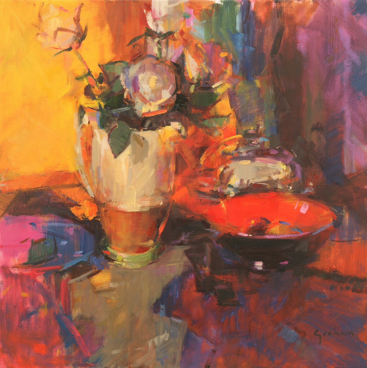 Clarice Cliff Rose Table by Peter Graham (Contemporary)