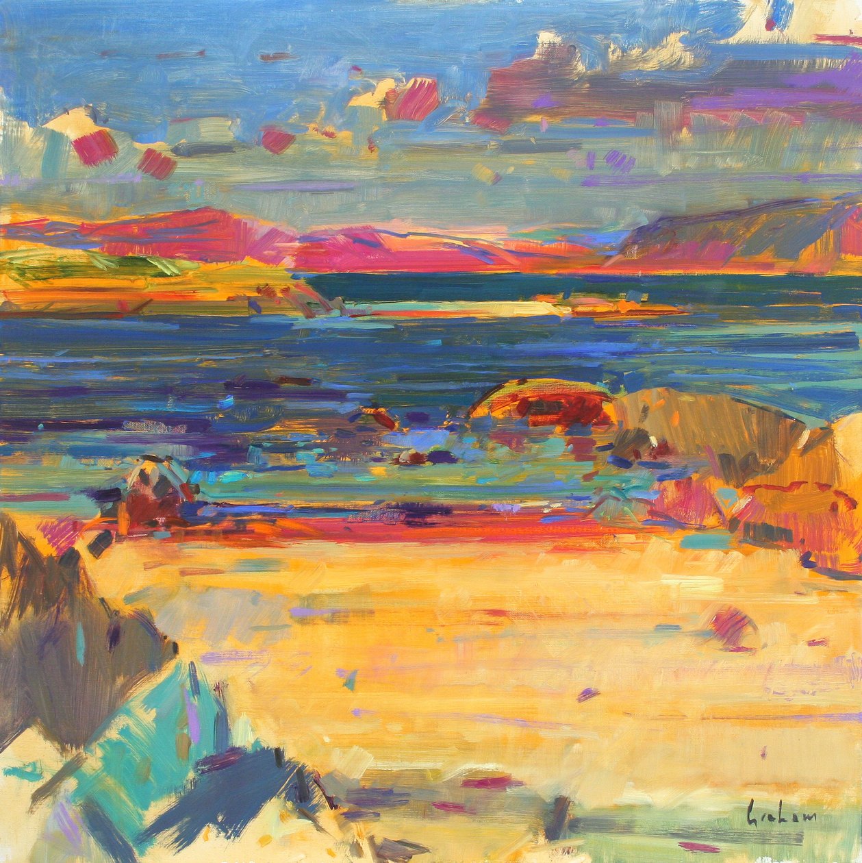 Iona to Mull, 2012 by Peter Graham (Contemporary)