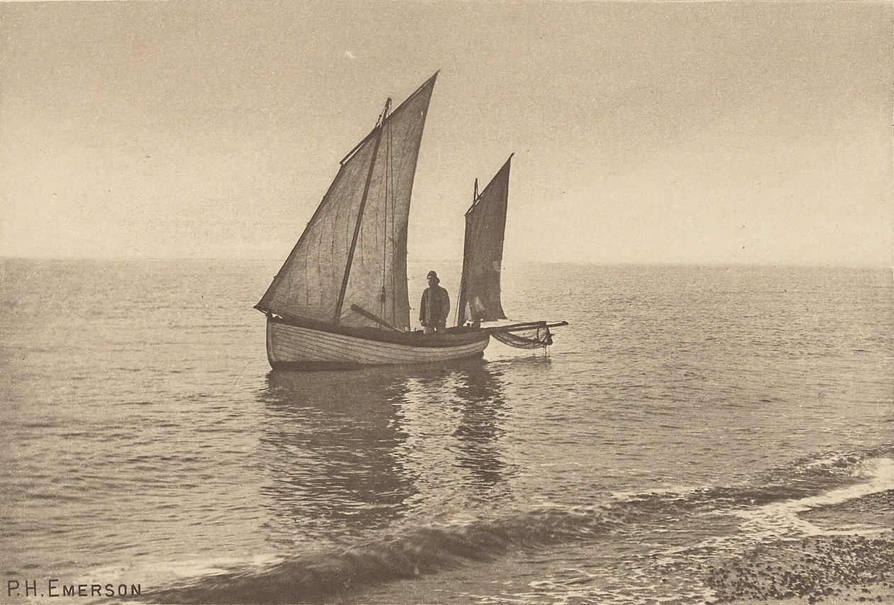 A Misty Morning on the North Sea by Peter Henry Emerson