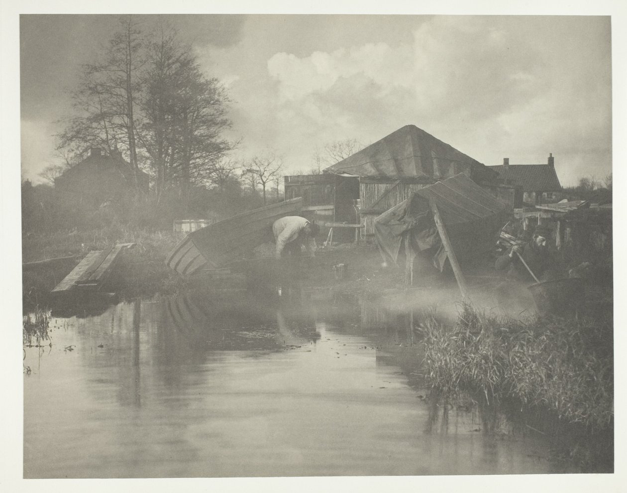 A Norfolk Boat-Yard by Peter Henry Emerson
