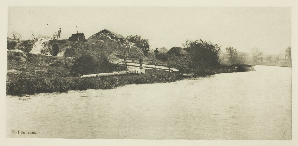 Brickfield on the River Bure (Norfolk) by Peter Henry Emerson