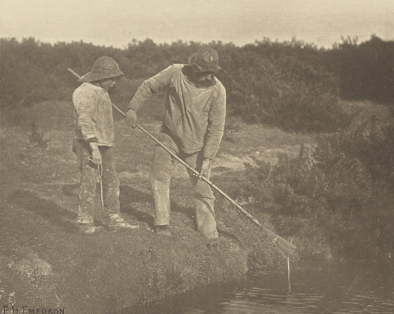 Eel-Picking in Suffolk Waters by Peter Henry Emerson