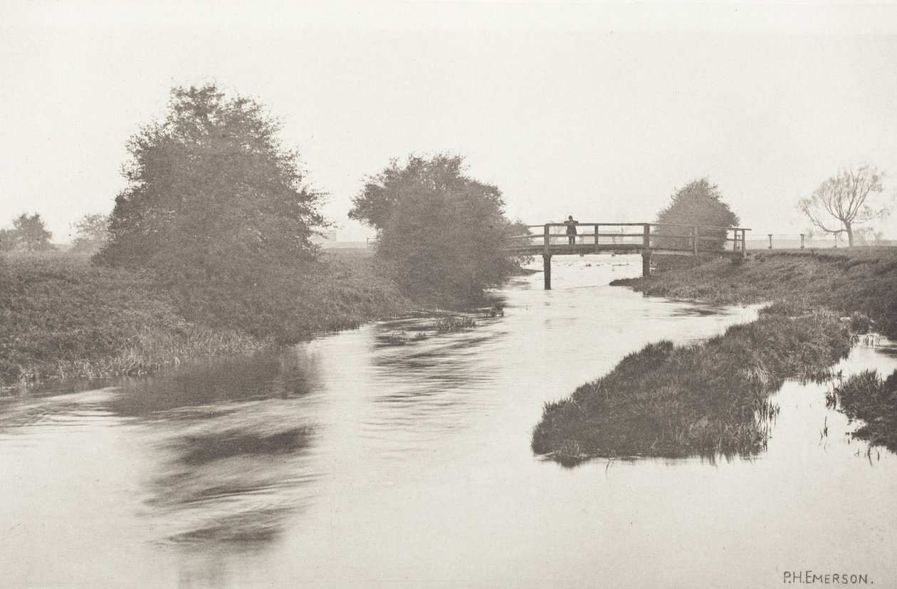 Footbridge Near Tottenham by Peter Henry Emerson